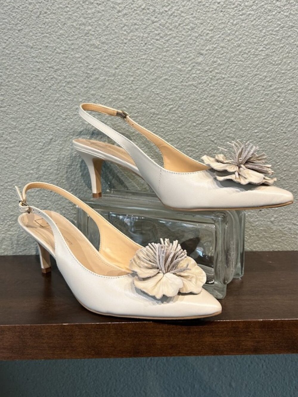 Bruno Menegatti Diana Sling Back Flower Off White